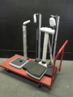 HEALTHOMETER/SECA LOT OF SCALES (NO CART)