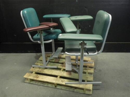 LOT OF BLOOD DRAW CHAIRS (QTY2)