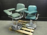 LOT OF BLOOD DRAW CHAIRS (QTY2)