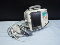 PHILIPS HEARTSTART MRX DEFIB WITH ECG CABLE, M3725A TEST LOAD, BATTERY AND AC POWER MODULE