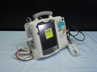 PHILIPS HEARTSTART MRX DEFIB WITH ECG CABLE, M3725A TEST LOAD, BATTERY AND AC POWER MODULE