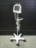 PHILIPS TELEMON PATIENT MONITOR ON ROLLING STAND