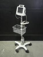 PHILIPS TELEMON PATIENT MONITOR ON ROLLING STAND