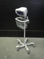 WELCH ALLYN 53OTP VITAL SIGNS MONITOR ON ROLLING STAND