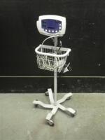 WELCH ALLYN 53000 VITAL SIGNS MONITOR ON ROLLING STAND