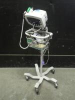 WELCH ALLYN 53NT0 VITAL SIGNS MONITOR ON ROLLING STAND