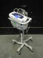 WELCH ALLYN 53NT0 VITAL SIGNS MONITOR ON ROLLING STAND