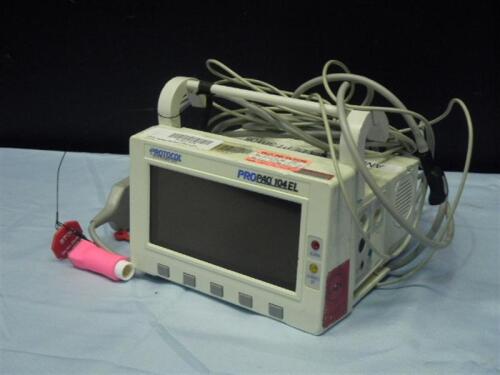 PROTOCOL SYSTEMS PROPAQ 104EL PATIENT MONITOR WITH CABLES (ECG, BP)