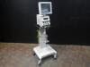 DRAGER BABYLOG 8000 PLUS VENTILATOR WITH MONITOR ON ROLLING STAND