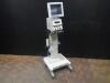 DRAGER BABYLOG 8000 PLUS VENTILATOR WITH MONITOR ON ROLLING STAND