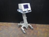 RESPIRONICS BIPAP VISION VENTILATOR ON ROLLING STAND