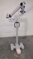 ZEISS SURGICAL MICROSCOPE WITH SINGLE BINOCULAR (10X, F=160), S21 ROLLING STAND