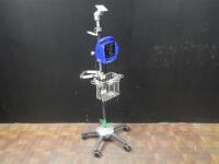 GE PROCARE VITAL SIGN MONITOR ON ROLLING STAND