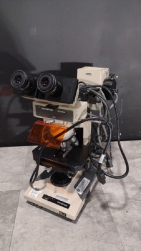 OLYMPUS BH-2 LAB MICROSCOPE WITH 4 OBJECTIVES (4X,10X,20X,40X)