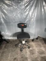 PEDIGO EXAM STOOL WITH BACKREST