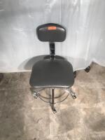 PEDIGO EXAM STOOL WITH BACKREST