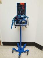 CRITIKON DINAMAP 8100T VITAL SIGNS MONITOR ON CART