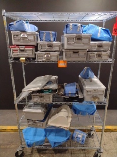 LOT OF EMPTY INSTRUMENT CASES & TRAYS (NO CART) LOCATED AT 3325 MOUNT PROSPECT RD, FRANKLIN PARK, IL 60131 LOCATED AT 3325 MOUNT PROSPECT RD, FRANKLIN PARK, IL 60131