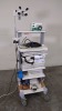 OLYMPUS EVIS EXERA II ENDOSCOPY SYSTEM TO INCLUDE: CV-180 VIDEO SYSTEM CENTER, MAJ-1430 PIGTAIL, CLV-180 LIGHT SOURCE, OEP-4 HDTV PRINTER, OFP-2 FLUSHING PUMP, MEDIVATORS EGP-100 IRRIGATION PUMP, WM-N60 MOBILE WORKSTATION LOCATED AT 1825 S. 43RD AVE SUITE