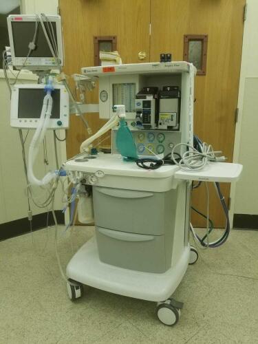 GE DATEX-OHMEDA AESPIRE VIEW ANESTHESIA UNIT WITH B40 MONITOR