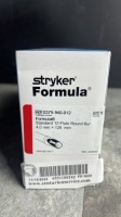 STRYKER 0375-940-012 FORMULA STANDARD 12-FLUTE ROUND BUR 4.0MM X 125MM QTY 5 PER BOX EXP 03-22-2028 LOCATED AT 3325 MOUNT PROSPECT RD, FRANKLIN PARK, IL 60131 LOCATED AT 3325 MOUNT PROSPECT RD, FRANKLIN PARK, IL 60131