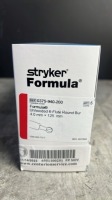 STRYKER 0375-940-200 FORMULA UNHOODED 6-FLUTE ROUND BUR 4.0MM X 125MM QTY 5 PER BOX EXP 03-19-2028 LOCATED AT 3325 MOUNT PROSPECT RD, FRANKLIN PARK, IL 60131 LOCATED AT 3325 MOUNT PROSPECT RD, FRANKLIN PARK, IL 60131