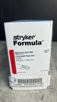 STRYKER 0375-542-00 FORMULA RESECTOR CUTTER 4.0MM X 125MM QTY 5 PER BOX EXP 08-30-2028 LOCATED AT 3325 MOUNT PROSPECT RD, FRANKLIN PARK, IL 60131 LOCATED AT 3325 MOUNT PROSPECT RD, FRANKLIN PARK, IL 60131