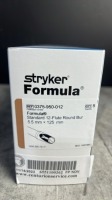 STRYKER 0375-950-012 FORMULA STANDARD 12-FLUTE ROUND BUR 5.5MMX 125MM QTY 5 PER BOX EXP 06-08-2027 LOCATED AT 3325 MOUNT PROSPECT RD, FRANKLIN PARK, IL 60131 LOCATED AT 3325 MOUNT PROSPECT RD, FRANKLIN PARK, IL 60131