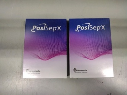 LOT OF 2 POSI SEP X REF: 9210584 HEMOSTAT DRESSING/ INTRANASAL SPLINT (EXP 2025) LOCATED AT 3325 MOUNT PROSPECT RD, FRANKLIN PARK, IL 60131 LOCATED AT 3325 MOUNT PROSPECT RD, FRANKLIN PARK, IL 60131