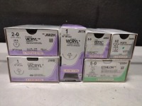 LOT OF ASSORTED ETHICON SUTURES (INDATE) LOCATED AT 3325 MOUNT PROSPECT RD, FRANKLIN PARK, IL 60131 LOCATED AT 3325 MOUNT PROSPECT RD, FRANKLIN PARK, IL 60131