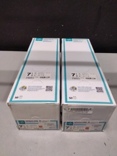 LOT OF 2 MEDLINE REF: MSG9275 SENSICARE PI GREEN SURGICAL GLOVES SIZE 7 1/2 (12-28-2024) LOCATED AT 3325 MOUNT PROSPECT RD, FRANKLIN PARK, IL 60131 LOCATED AT 3325 MOUNT PROSPECT RD, FRANKLIN PARK, IL 60131