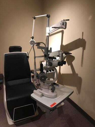 MARCO G2 ULTRA SLITLAMP WITH DELUXE 2 STAND AND EXAM CHAIR