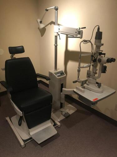 MARCO G2 ULTRA SLITLAMP WITH DELUXE 2 STAND AND EXAM CHAIR