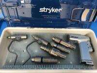 STRYKER CORE CD4 SET TO INCLUDE: 4405 CORDLESS DRIVER, 4405-2305-000 POWER REAM HUDSON MODIFIED, 4100-110-000 AO SMALL DRILL, 4100-131-000 1/4" DRILL, 4100-231-000 1/4" REAMER, 4100-602-000 WIRE COLLET, 4100-125-000 PIN COLLET