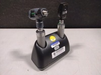 WELCH ALLYN OTO/OPHTHALMOSCOPE WITH 71140 CHARGER & HEADS