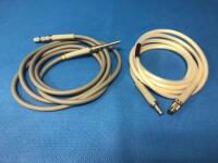 LOT OF 2 FIBEROPTIC LIGHT CABLES