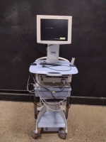 KARL STORZ ENDOSCOPY SYSTEM TO INCLUDE IMAGE 1 HUB WITH IMAGE1 D1 CAMERA HEAD,XENON NOVA 175 LIGHT SOURCE WITH LIGHT CABLE,11301BND1 FLEXIBLE SCOPE & NDS ENDO VUE MONITOR ON CART