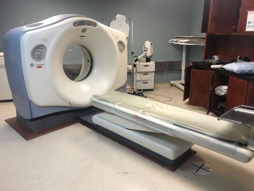 GENERAL ELECTRIC LIGHTSPEED PRO 16 16 SLICE CT SCANNER WITH MEDRAD STELLANT INJECTOR, MFG. 2005