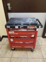 CRAFTSMAN CAST CART WITH SUPPLIES