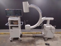 SIEMENS SIREMOBIL COMPACT C-ARM SYSTEM WITH 9 INCH II TO INCLUDE DUAL MONITOR WORKSTATION WITH HAND CONTROL & FOOTSWITCH