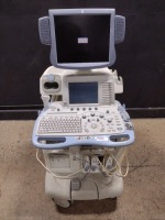 GE LOGIQ 9 ULTRASOUND MACHINE WITH 3 PROBES (M12L,9L,4C) (SERIAL# 8188US0) (DOM: 10/2005)