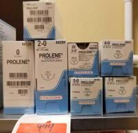 ETHICON LOT OF ASSORTED PROLENE