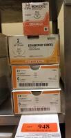 COVIDIEN/ETHICON LOT OF ETHIBOND EXCEL, SURGIDAC AND MONOCRYL