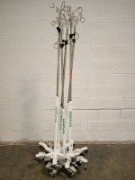 LOT OF IV POLES