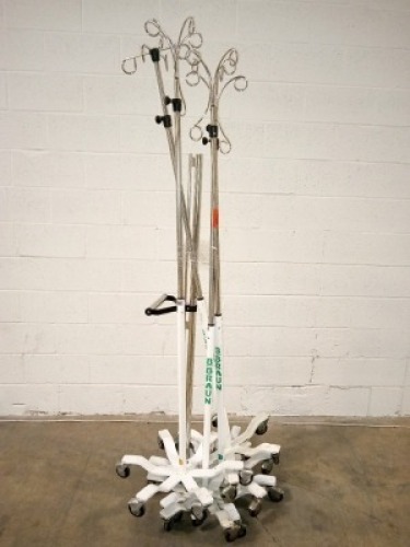 LOT OF IV POLES