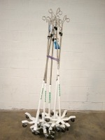 LOT OF IV POLES