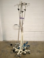 LOT OF IV POLES