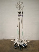 LOT OF IV POLES