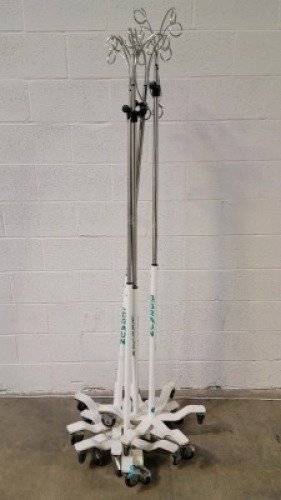 LOT OF IV POLES