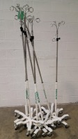 LOT OF IV POLES